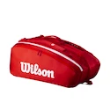 Taška na rakety Wilson  Super Tour Red 15PK 2025