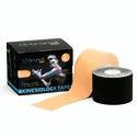 Tejpovací páska BronVit  Sport kinesiology tape balení 2 x 6m – classic – černá + béžová