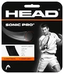 Tenisový výplet Head   Sonic Pro Black 1.30 mm (12 m)  1,30 mm