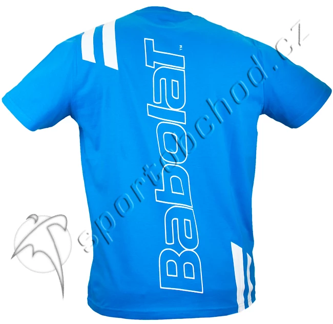 Tri ko Babolat Promo T Shirt Logo Blue 10