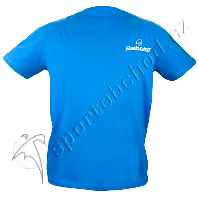 Tri ko Babolat Promo T Shirt Logo Blue 10