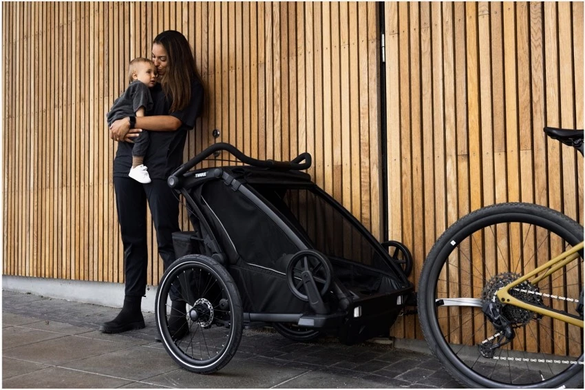 Dětský vozík za kolo