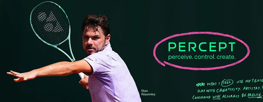 Stan Wawrinka a Yonex Percept