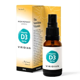 Viridian Vitamin D3 2000IU Spray 20ml