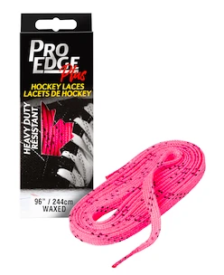 Voskované hokejové tkaničky Sportstape 70N Double Tracer Waxed Lace Pink