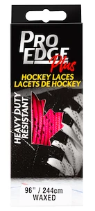 Voskované hokejové tkaničky Sportstape 70N Double Tracer Waxed Lace Pink