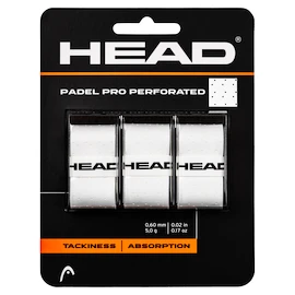 Vrchní omotávka Head Padel Pro Perforated 3 Pack White