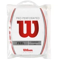 Vrchní omotávka Wilson  Pro Overgrip Perforated White (12 Pack)